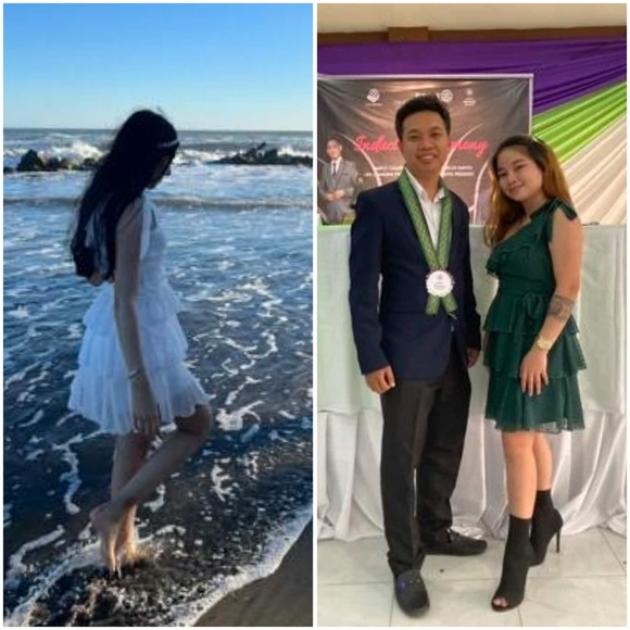 NWT BTFBM Green One Shoulder Tiered Frill Ruffle Swiss Dot Flowy Mini Dress L - Picture 10 of 14